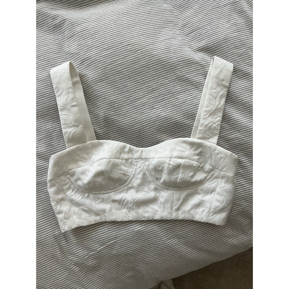 Erdem Corset Embroidered Top